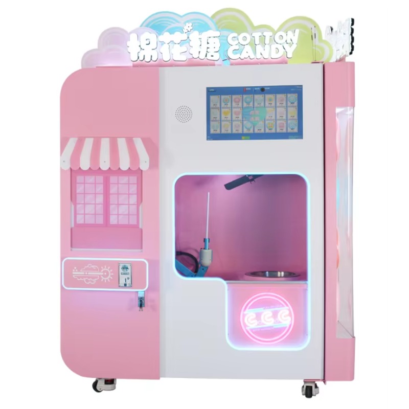 Candy Floss Machine Commercial - Macchina Commerciale per Zucchero Filato Rosa,