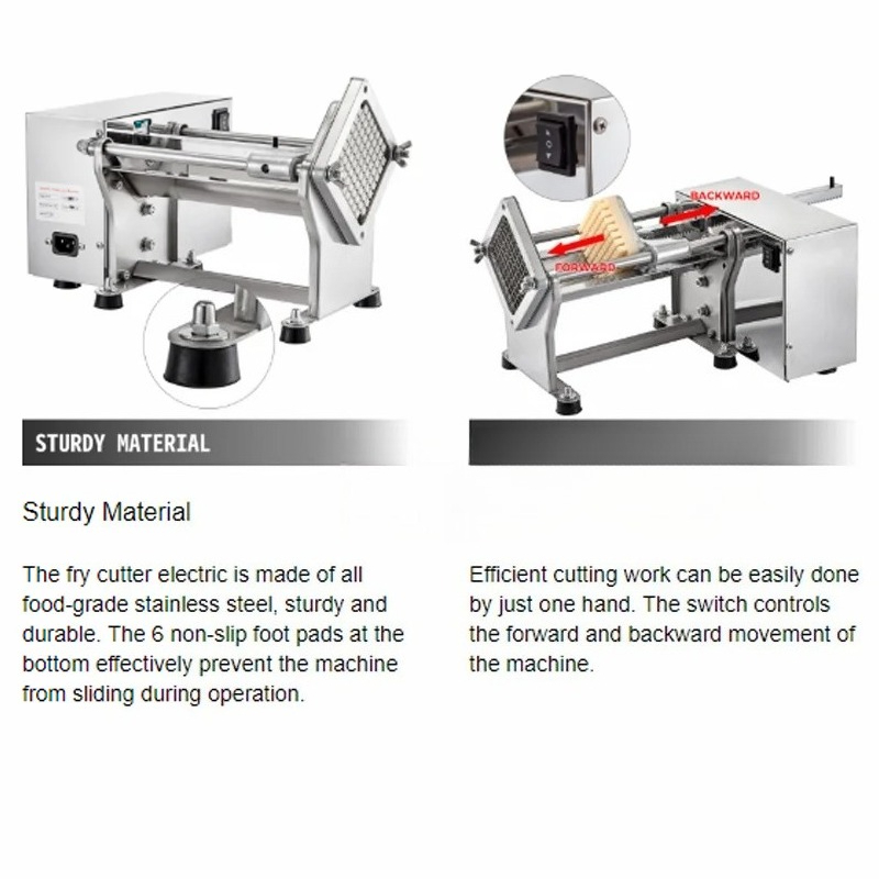 Commercial Kitchen Plumbing - Macchina Elettrica per Patatine Fritte, Automatica,