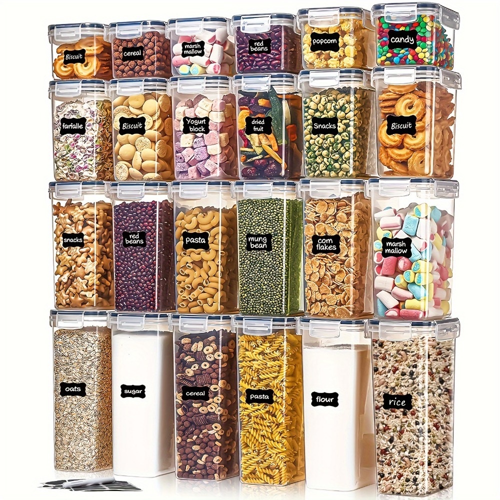 Commercial Kitchen Utensil Holder - Set di 24 Contenitori per Alimenti: