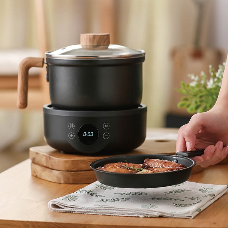 Soup Kettle Warmer - Pentola Elettrica Multifunzione 110V/220V, Padella Antiaderente,