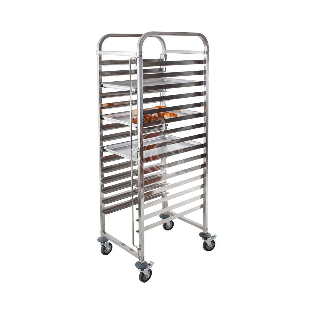 Commercial Kitchen Designer - Nuovo Design Carrello Portateglie in Acciaio