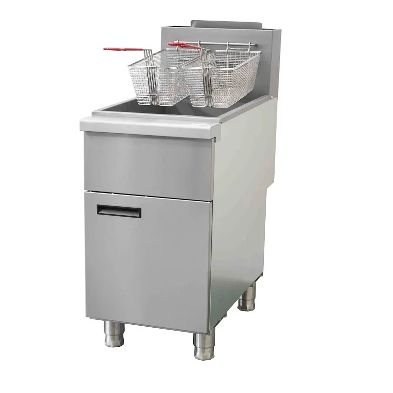 Commercial Kitchen Plumbing - Friggitrice a gas professionale a 3