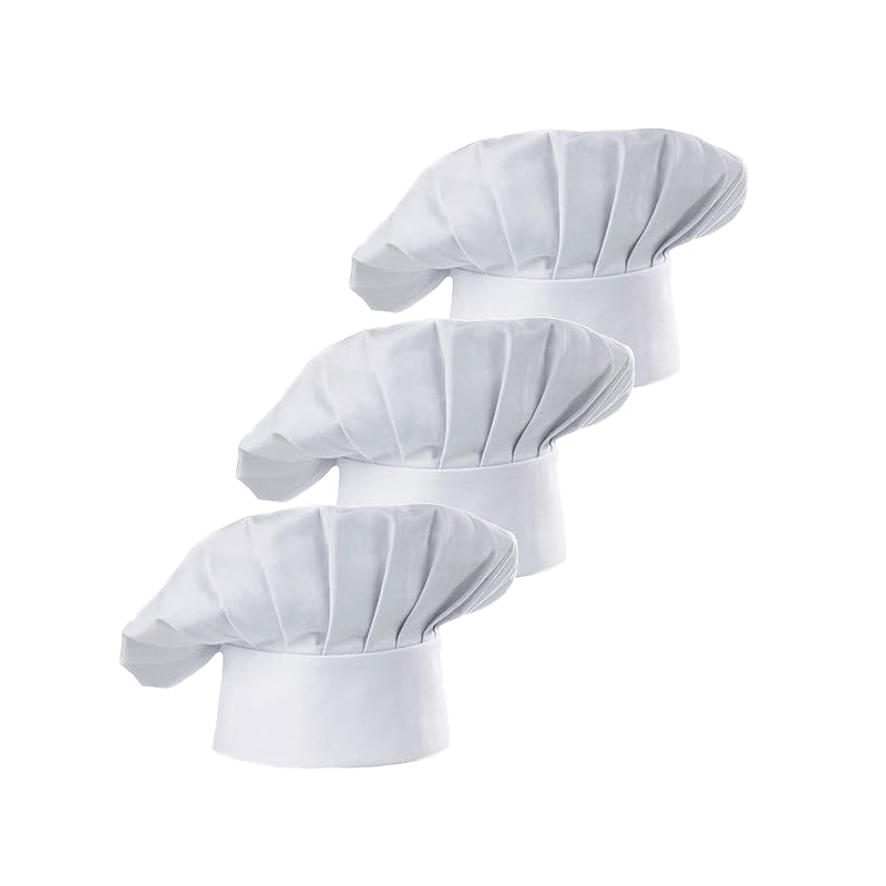 Commercial Kitchen Services - Cappello da chef regolabile per adulti,