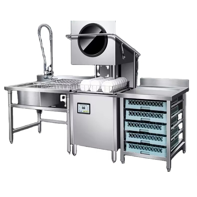 Commercial Kitchen Kitchen - Lavastoviglie Elettrica Commerciale Automatica a Cappa,