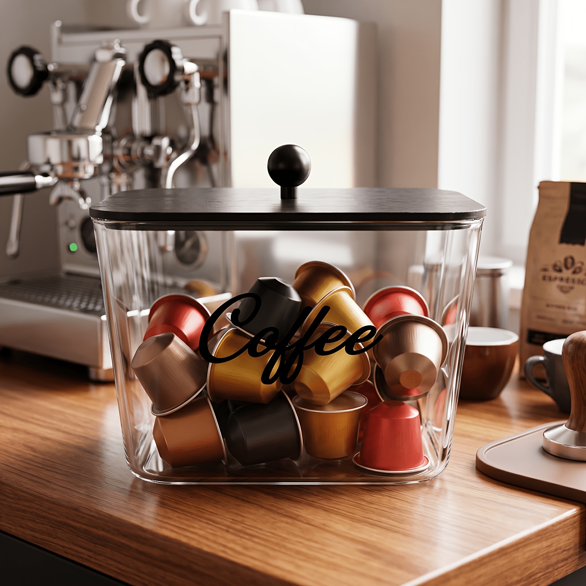 Commercial Kitchen Organiser - Portacapsule da Caffè con Coperchi, Contenitore