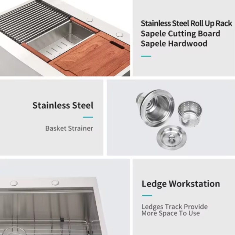 Commercial Kitchen Kitchen - Lavello da Cucina Commerciale Resistente ATV