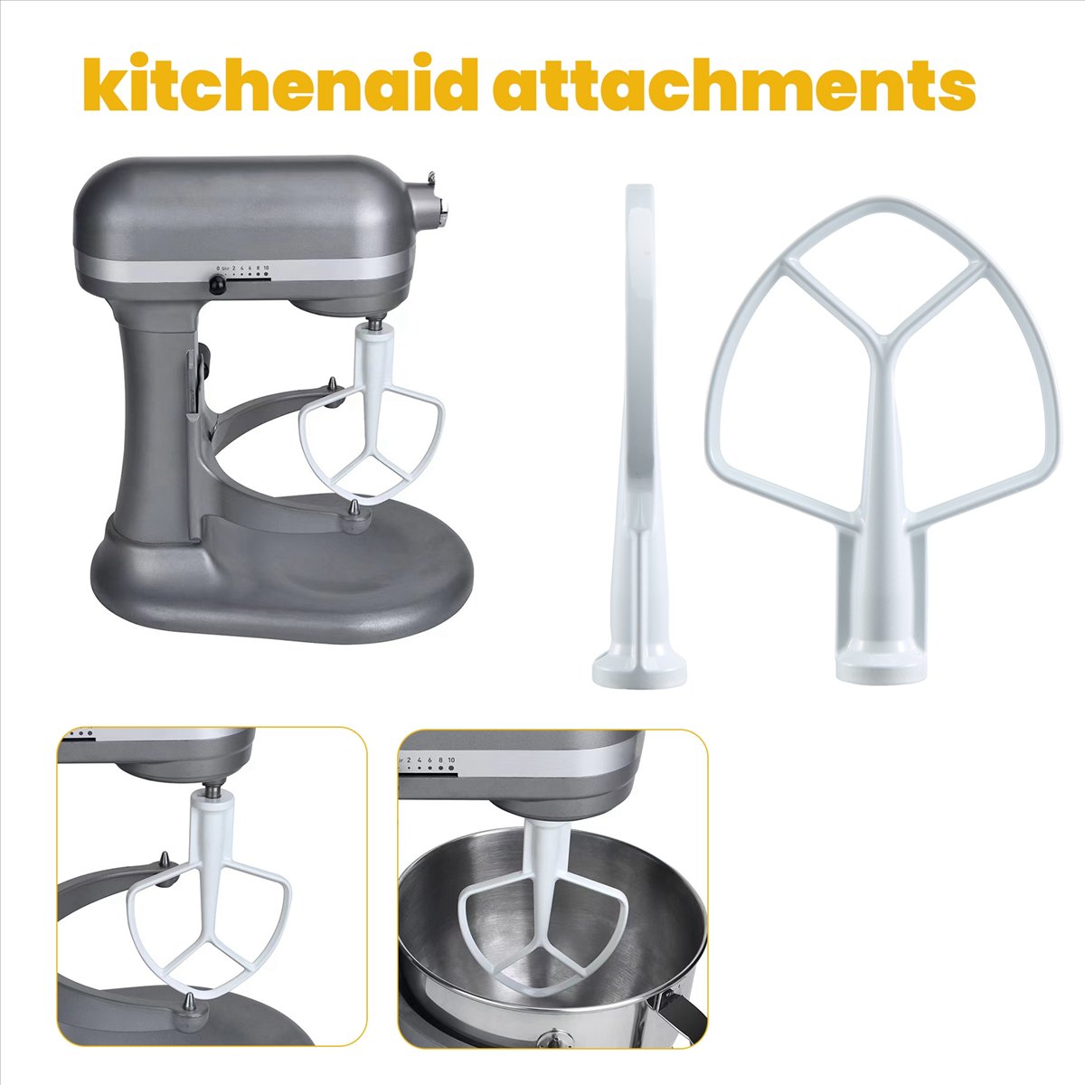 Commercial Kitchenaid - Frusta Piatta Rivestita Doings K5AB K5SS