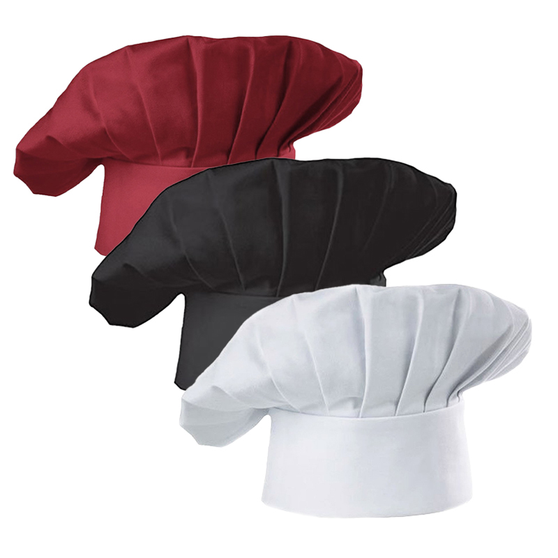 Commercial Kitchen Services - Set di 3 Cappelli da Cuoco
