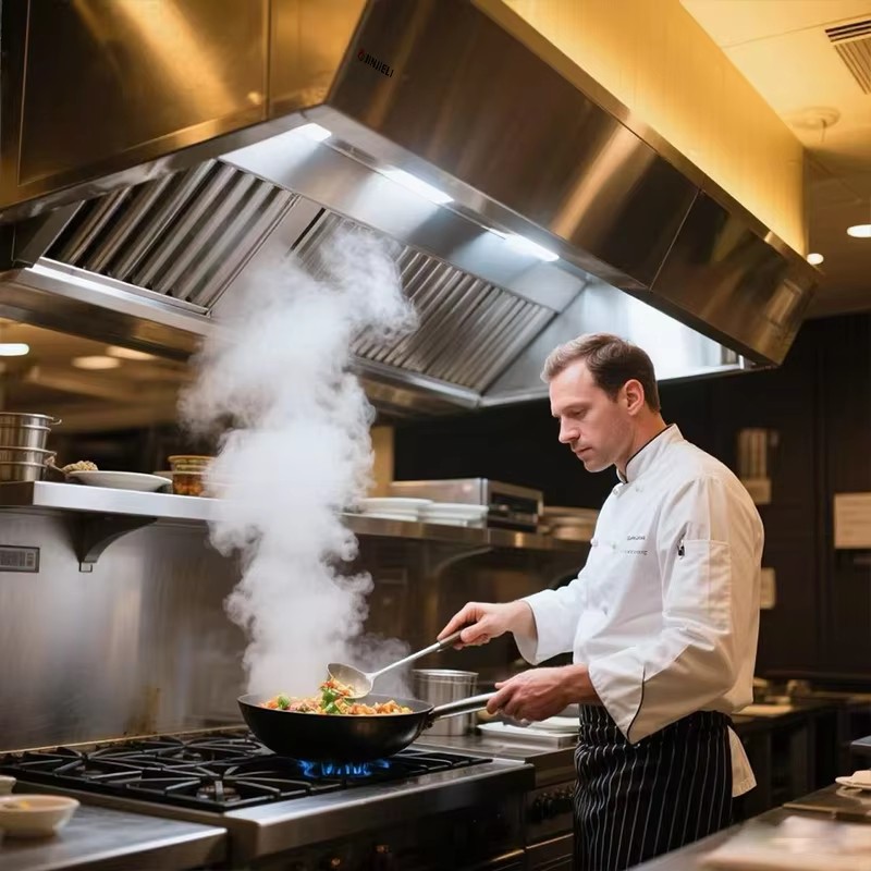 Commercial Kitchen Vent Hood Cleaning - Cappa aspirante commerciale in acciaio inossidabile
