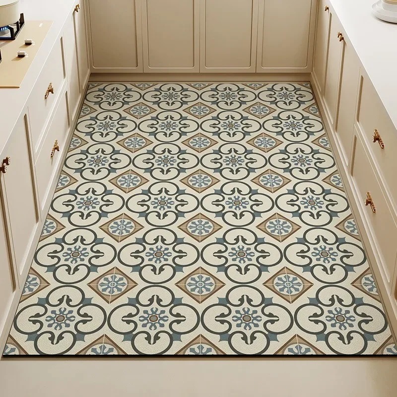 Commercial Kitchen Tile Flooring - Tappetino da cucina vintage con stampa
