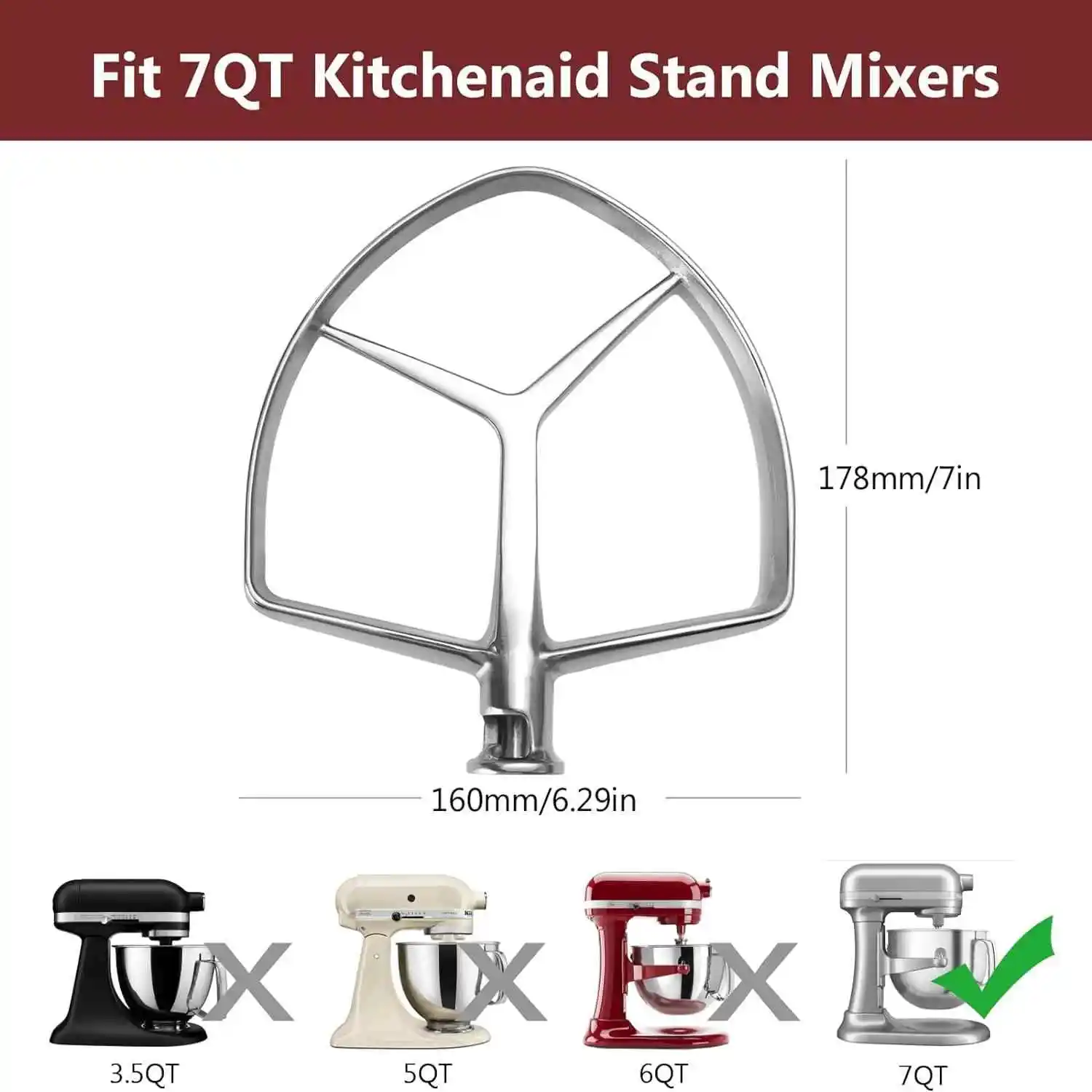 Commercial Kitchenaid - Per Mixer Kitchenaid da 7 Quarti,