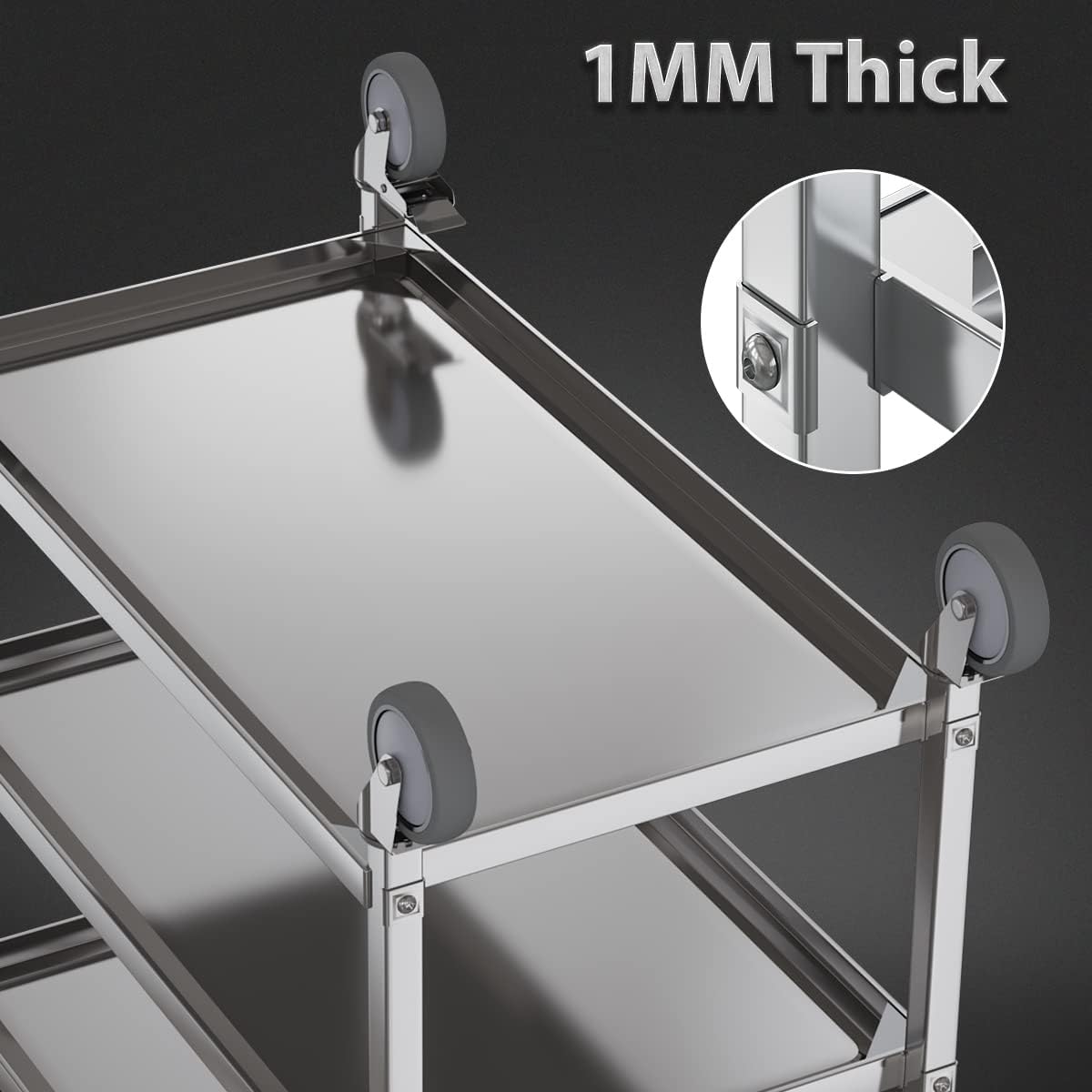 Carrello di Servizio a 3 Ripia - Commercial Kitchen Services recensione e prezzo