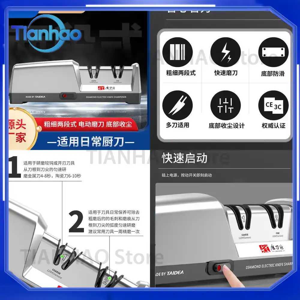 Affilacoltelli Elettrico per U - Commercial Kitchen Knife Sharpener recensione e prezzo