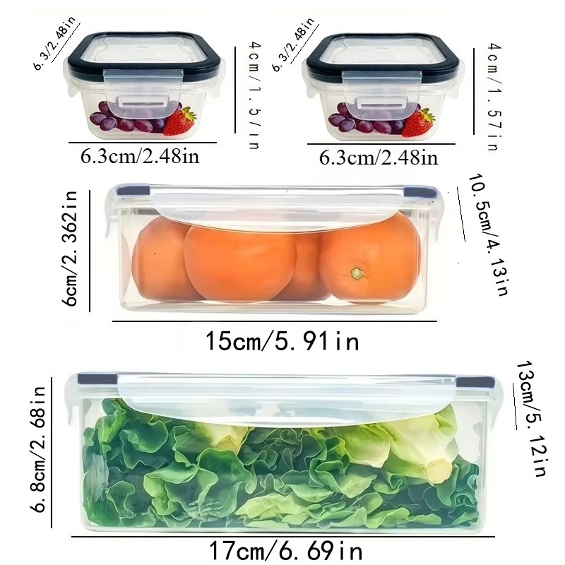 Set da 8 Pezzi: 4 Contenitori  - Commercial Kitchen Organiser recensione e prezzo