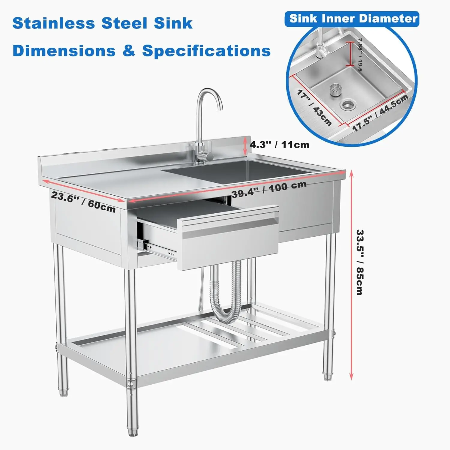 Lavello Commerciale in Acciaio - Commercial Kitchen Plumbing recensione e prezzo