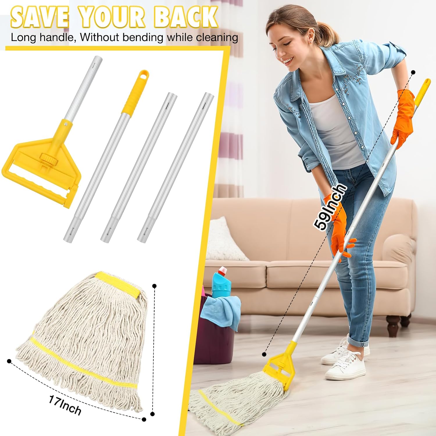 Mop Commerciale Industriale in - Commercial Kitchen Tile Flooring recensione e prezzo