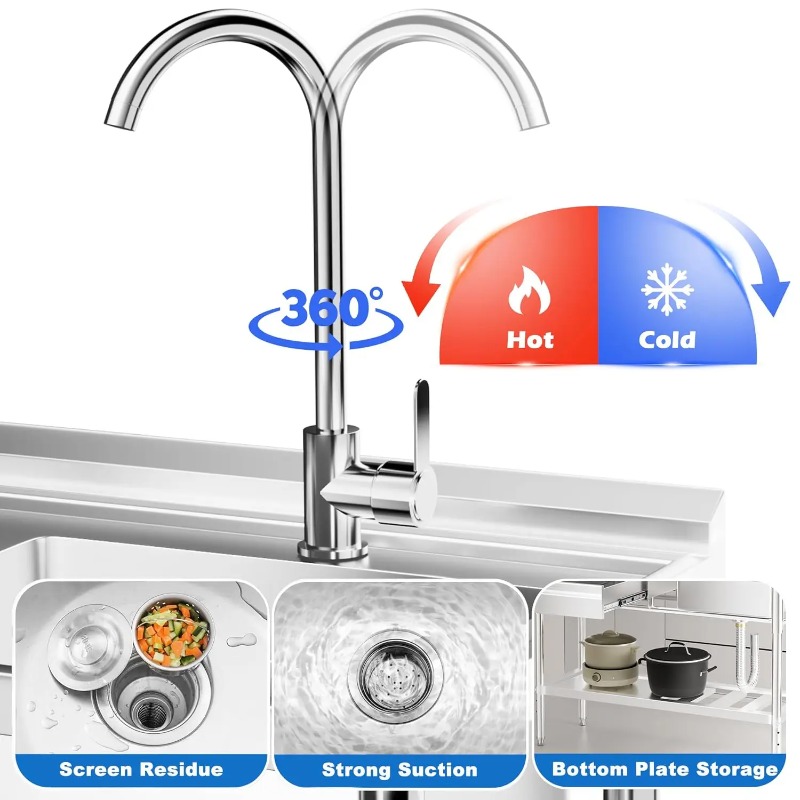 Lavello Commerciale in Acciaio - Commercial Kitchen Plumbing recensione e prezzo