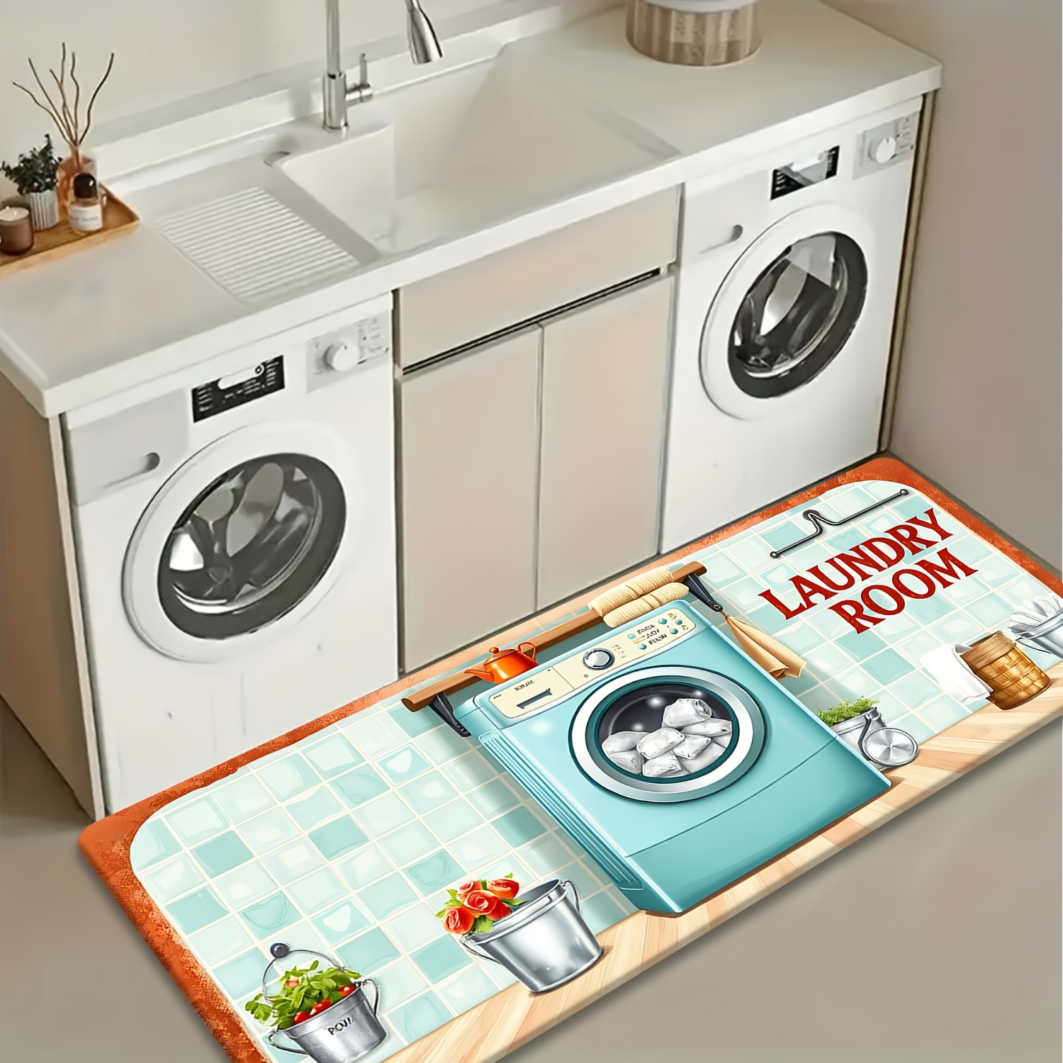 Tappeto lungo retrò con stampa - Commercial Kitchen Tile Flooring recensione e prezzo