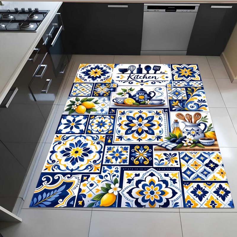 Tappeto da cucina con mosaico  - Commercial Kitchen Tile Flooring recensione e prezzo